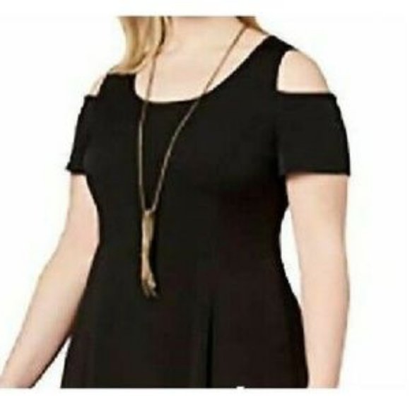 NY Collection 2X Plus Size Black Maxi Dress - Picture 2 of 12